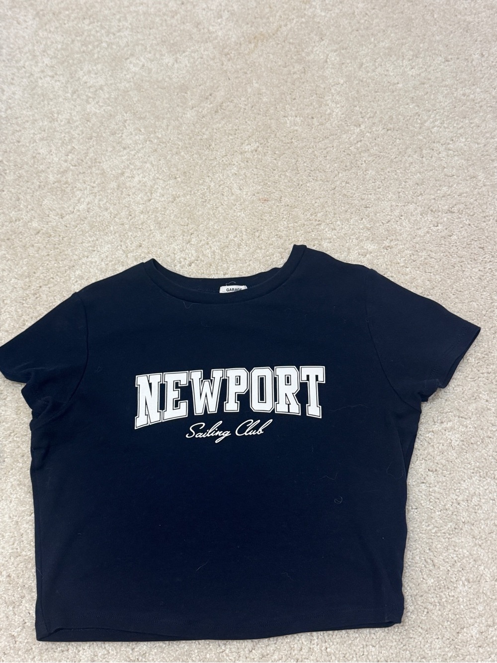 Garage Black NEWPORT Sailing Club Graphic Tee